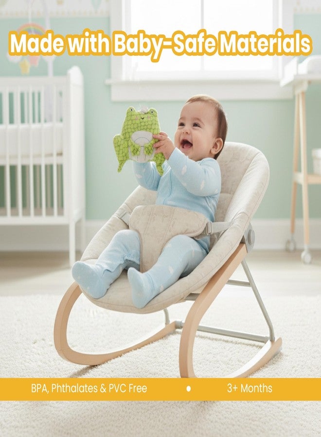 Nuluv Activity Frog Rattle, 2-in-1 Jitter and Rattle Toy for Babies, BPA-Free, Soft Plush, Sensory Development Hanging Toy for Crib, Stroller and Car Seat, for Babies 3+ Months - Image 2